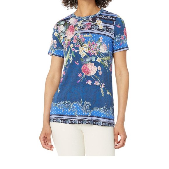 Johnny Was Tops Johnny Was Floral Revive Crewneck Favorite Tee Size Small Poshmark